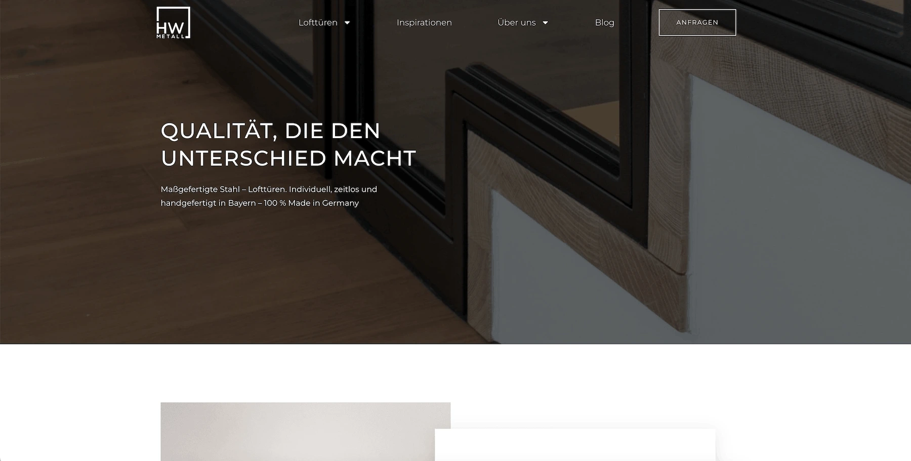Website für den Metallbau-Betrieb HW Metall auf WordPress-Basis