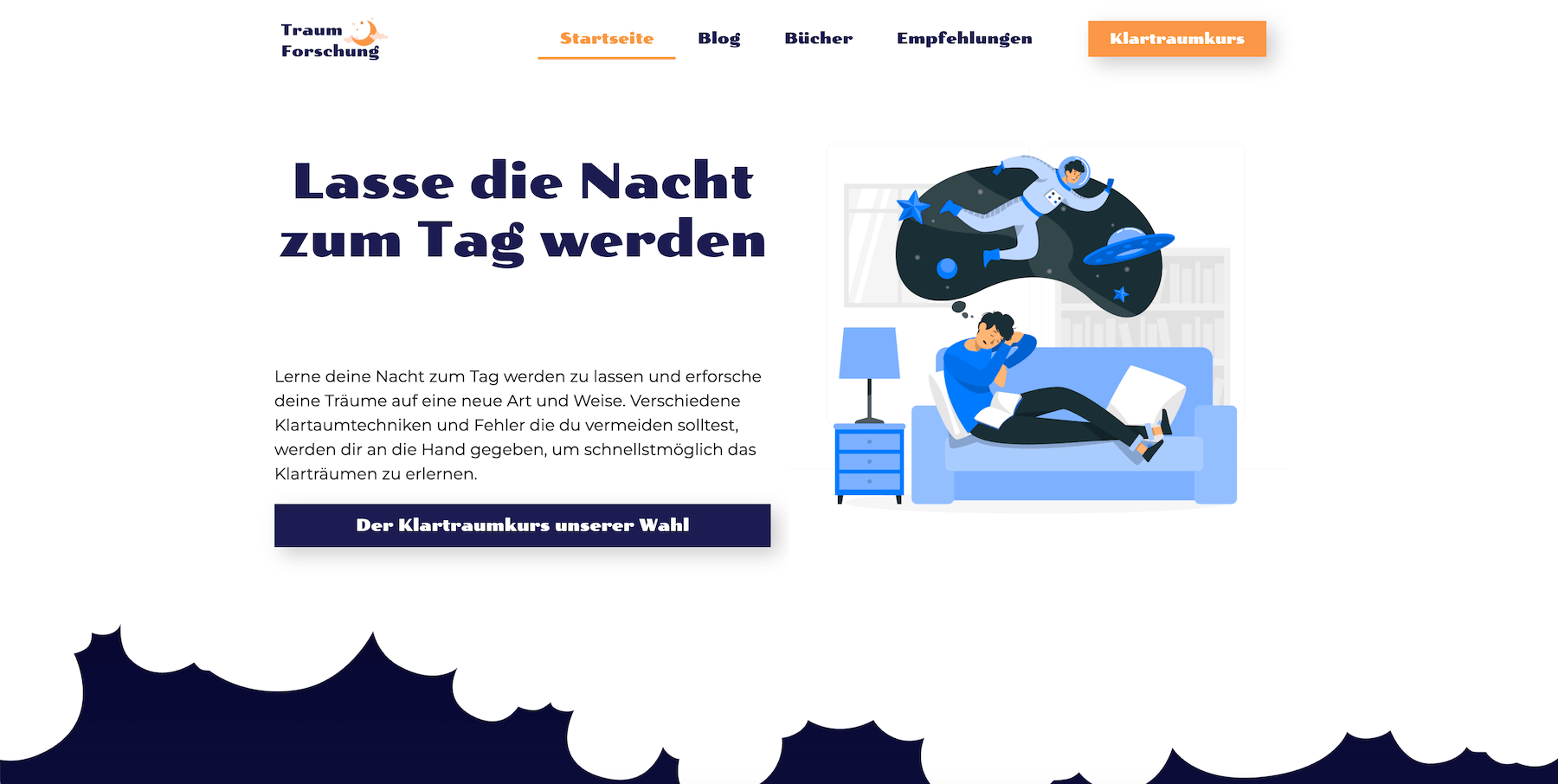 Traumforschung.com – meine erste WordPress-Website